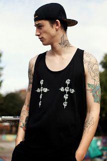 #ash #stymest for HARDWARE LDN: October 2013 Ash Stymest, Masc Fashion, Boy Tattoos, Rocker Style, Stylish Boys, A Day To Remember, Latest Outfits, Black And Grey Tattoos, East London