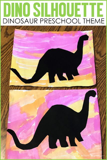 Dinosaur Silhouette Art-Dinosaur Preschool Crafts Party Games For Couples, Dinosaur Crafts Kids, Dinosaur Art Projects, Dinosaur Crafts Preschool, Dino Craft, Dinosaur Lesson, Dinosaur Theme Preschool, Dinosaur Activities Preschool, Dinosaur Projects