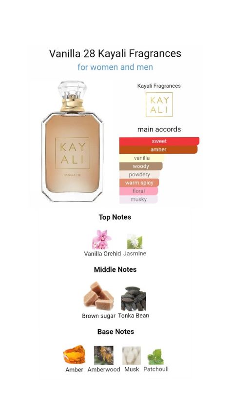 Kayali Fragrances' Vanilla 28 fragrance #Kayali #KayaliFragrances #Vanilla28 Kayali Vanilla Royale, Kayli Perfum, Vanilla Notes Perfume, Gourmand Vanilla Perfume, Kay Ali Vanilla 28, Best Kayali Perfume, Kayali Vanilla 28 Layering Combo, Kay Ali Perfume Vanilla 28, Kayali Vanilla 28 Layering