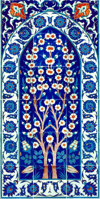 Bahai Quotes, Islamic Tiles, Iznik Tile, Persian Art Painting, Turkish Tile, Turkish Tiles, Islamic Patterns, Persian Art, Turkish Ceramics