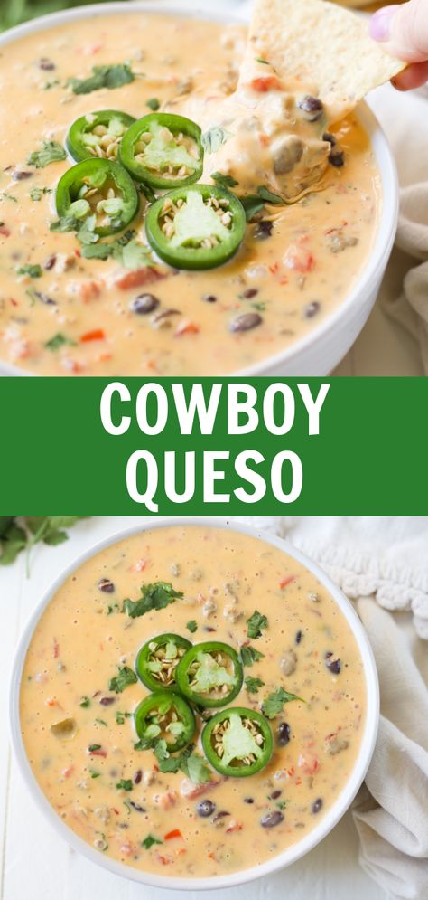 Incredible Appetizers, Cowboy Queso, Cheesy Sausage Dip, Fake Ginger, Turkey Breakfast, Cheesy Dip, Party Dip, Rotel Tomatoes, Best Appetizer Recipes