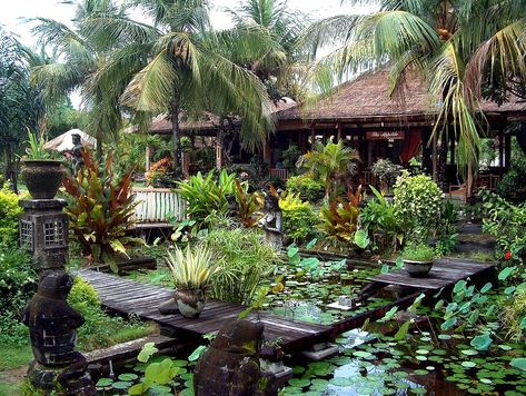 Indonesia - Bali - Tropical Garden - 1 | Bali is an island a… | Flickr Bali Garden, Balinese Garden, Tropical Garden Design, Hawaii Homes, Bali Fashion, Inspire Me Home Decor, Outdoor Gardens Design, Hanging Garden, Tropical Landscaping