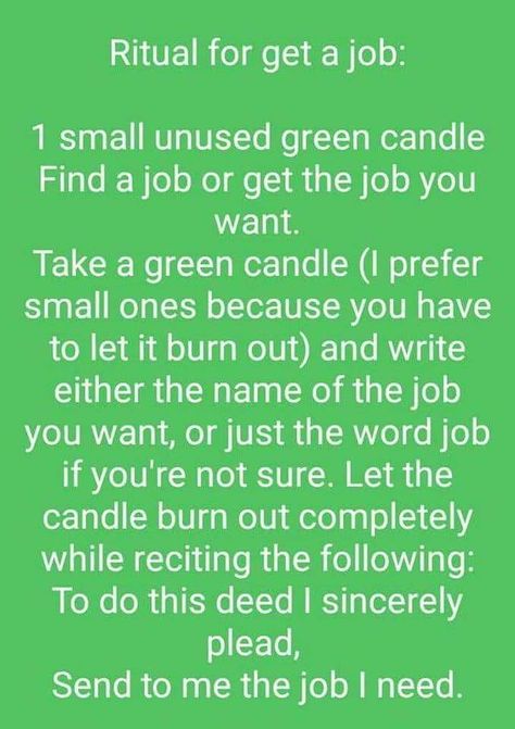 Spell For Getting A Job, Find A Job Spell, Spell To Get The Job, Loa Techniques, Job Spell, Candle Healing, Financial Prayers, Spells That Actually Work, Witchcraft Spells For Beginners