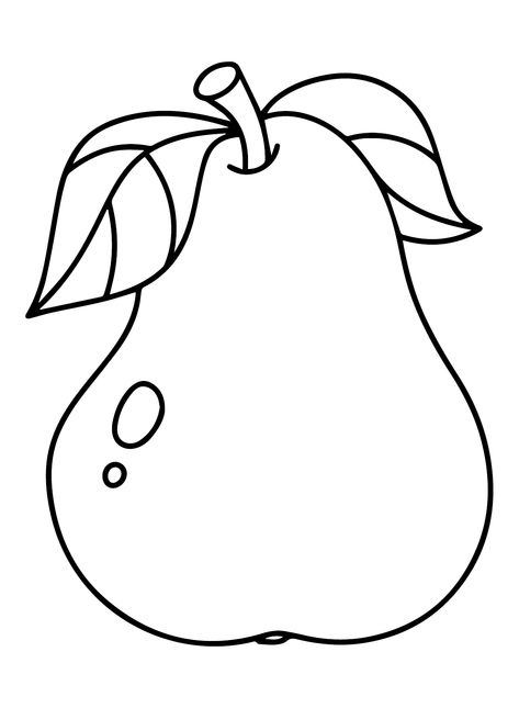 Big Pears Saree Painting Designs, Fruit Coloring Pages, Saree Painting, Pear Fruit, Disney Cartoon Characters, Kids Focus, Fairy Tale Characters, Disney Cartoons, Printable Coloring Pages