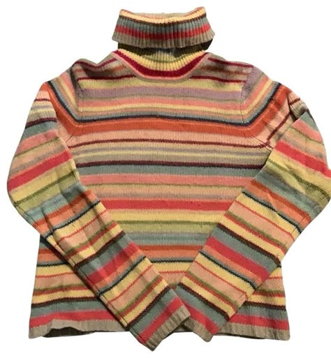 ralph lauren turtleneck long sleeve Striped Turtleneck Sweater, Striped Turtleneck, Mode Inspo, Dream Clothes, Color Stripes, Looks Vintage, Aesthetic Outfits, Look Cool, Turtleneck Sweater