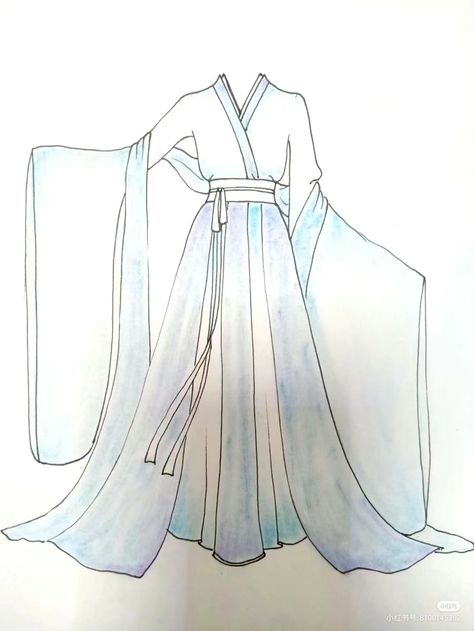 How To Draw A Kimono, Kimono Drawing Design, Anime Kimono Drawing, Anime Kimono Design, Kimono Sketch, Hanfu Drawing, Kimono Drawing, Hanbok Drawing, Word Art Drawings