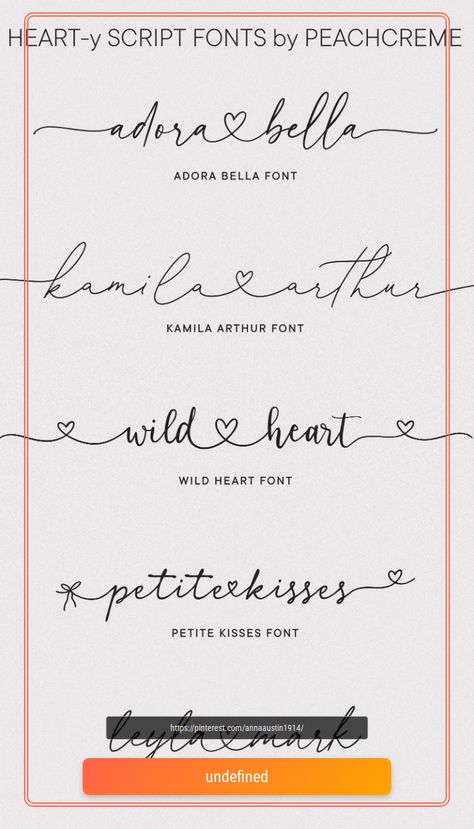 Fonts With Heart Glyphs, Font With Hearts, Love Logo Design Heart, Heart Fonts, Heart Calligraphy, Wedding Fonts Calligraphy, Beautiful Cursive Fonts, Fonts Wedding, Free Calligraphy Creative Handwriting, Heart Fonts, Beautiful Cursive Fonts, Quote Layout, Fonts Modern, Heart Font, Design Illustration Fashion, Handwriting Styles, Font Inspiration