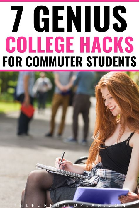 MUST KNOW college hacks for commuter students! | College tips Commuter College Essentials, Commuting To College, College Commuter Aesthetic, College Commuter Essentials, Commuting Aesthetic, Commuter Essentials, College Commuter, College Student Essentials, College Essentials Supplies