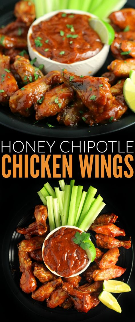 These wings are a little bit sweet with a touch of sweet. They are basically guaranteed to fly off plate at any party you serve these Honey Chipotle Chicken Wings at. Honey Chipotle Chicken Wings, Chipotle Chicken Wings, Chicken On The Grill, Honey Chipotle Chicken, Best Holiday Appetizers, Parties Food, Can Chicken, Honey Chipotle, Beer Can Chicken