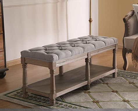 Entryway Shoe Bench, Bench With Shelf, Tufted Bedroom, Upholstered Entryway Bench, Living Room Vanity, Shoe Bench Entryway, Upholstered Dining Bench, Tufted Storage Bench, Upholstered Bedroom