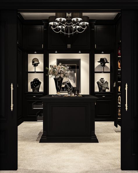 Coco Pearls, Luxury Closets Design, Black And White Interior, W Hotel, Dream Apartment, Closet Design, Dream House Decor, Modern Retro, House Inspo