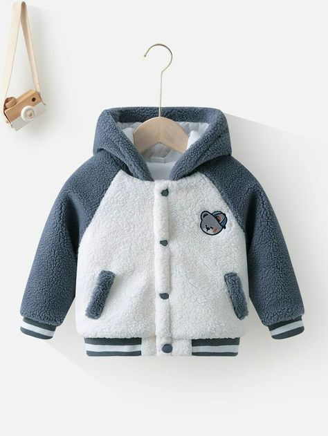 Baby Born Clothes, Baby Jackets, Kids Dress Boys, Winter Baby Boy, Baby Mattress, Winter Baby Clothes, Baby Boy Dress, Baby Hoodie, Cartoon Embroidery