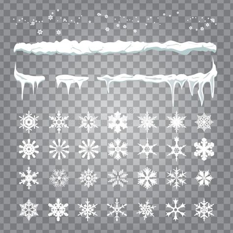 Set snowlakes and set drawing of snow, hanging icicles. And snowflakes , #ad, #set, #drawing, #Set, #snowlakes, #icicles #ad Icicles Drawing, Snowflakes Illustration, Snow Drawing, Mirror Drawings, Preschool Winter, Gif Png, Iphone Theme, Icon Sets, Year Book