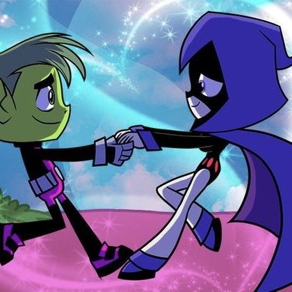 Beast Boy X Raven, Beast Boy And Raven, Teen Titans Go Characters, Raven Teen Titans Go, Teen Titans Love, Raven Fanart, Starfire And Raven, Raven Cosplay, Cartoon Network Characters