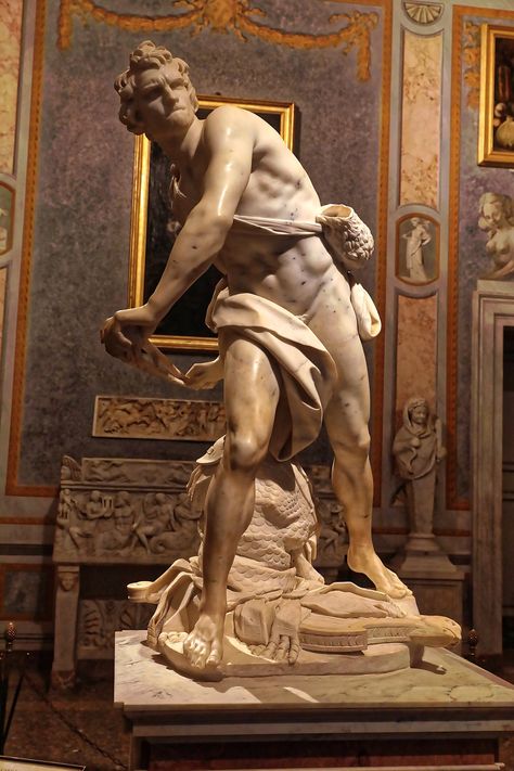 Borghese Gallery, Bernini Sculpture, Baroque Sculpture, Galleria Borghese, Ap Art History, Gian Lorenzo Bernini, Lorenzo Bernini, Italy Villa, Classic Sculpture