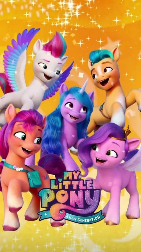 Mlp Gen 5, My Little Pony New Generation, Mlp Cutie Marks, Cat Themed Birthday Party, Little Pony Wallpaper, Pony Wallpaper, My Little Pony Poster, My Little Pony Party, My Little Pony Wallpaper