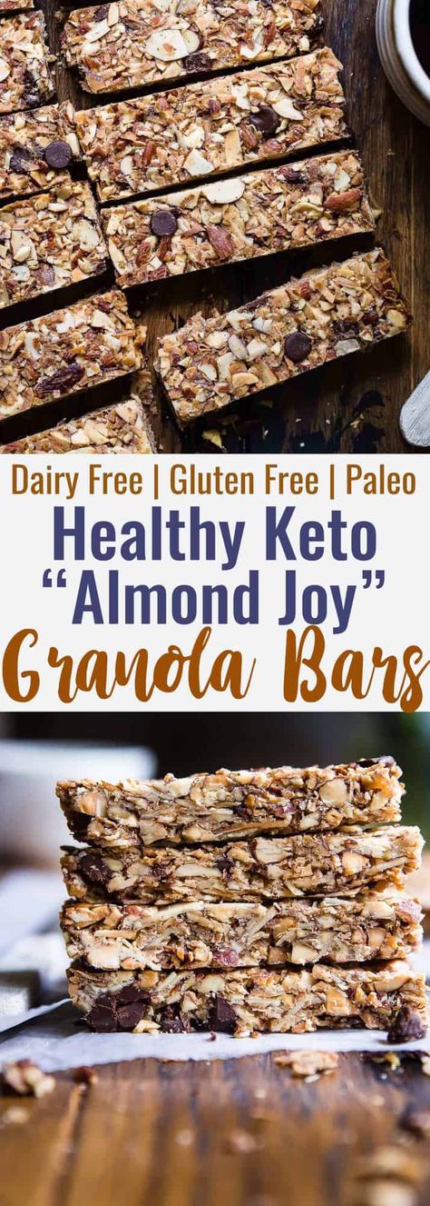 EASY, healthy Sugar Free Keto Low Carb Granola Bars have only 7 ingredients and tastes like an Almond Joy! Kids and adults will LOVE them! | #Foodfaithfitness | #Keto #Glutenfree #Paleo #Dairyfree #Sugarfree Keto Almond Joy, Low Carb Granola Bars, Granola Bars Recipe, Thm Breakfast, Low Carb Granola, Keto Appetizers, Keto Healthy, Keto Granola, Keto Cookie Recipes