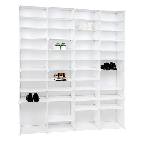 PRICES MAY VARY. 【Size】 Each big cube can hold 6 pairs of shoes, or remove the middle partition can hold 2 pairs of boots. It is perfect for storing shoes at entrances, wardrobes, closets, dormitories, garages and other places. Each cube can support up to 22 pounds. 【Easy Assemble】 Simple assembly with clear instructions and assembly viedio Multi-angled plastic ABS connectors included to assemble your modular shoes shelf. 【Sturdy And Stackable】 Our clear shoe Cabinet is made of plastic pacel,Can Closet Shoe Racks, Shoe Storage Display, Tower Shelf, Shoe Rack Door, Closet Storage Cabinets, Shoe Box Organizer, Shoe Box Storage, Sneaker Displays, Shoe Rack Organizer