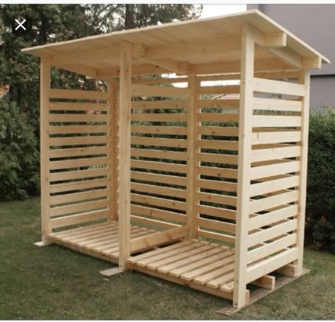 Firewood Storage Outdoor, Firewood Shed, Wood Storage Sheds, Backyard Fireplace, Diy Shed Plans, Firewood Storage, Backyard Sheds, Backyard Shed, Wood Shed