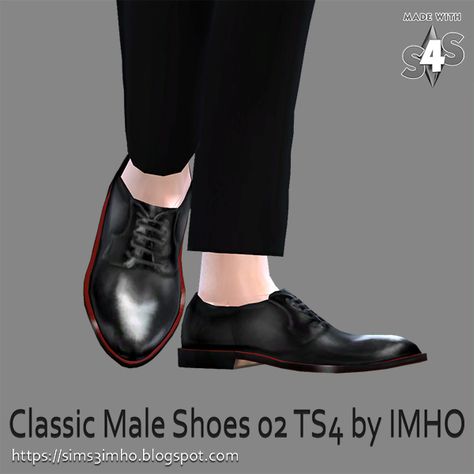 Sims4 Cc Men Shoes, Shoes Sims 4 Cc, Sims Shoes, Boys Black Shoes, Sims Download, Sims Clothes, Sims 4 Cc Kids Clothing, Cc Shoes, Male Shoes