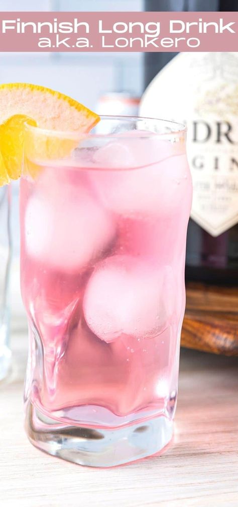 Cheap Liquor, Grapefruit Soda, Hendricks Gin, Gin Cocktail, Long Drink, Cocktail Drinks Recipes, Dry Gin, Gin Cocktails, Liquor Store