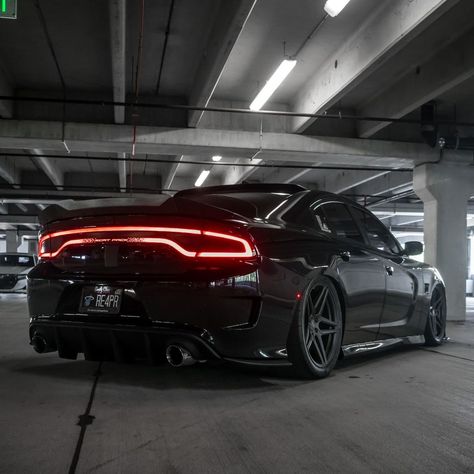 Black Widebody Charger, All Black Charger, Blacked Out Charger, 392 Charger, 2fast 2furious, Black Dodge Charger, Gladiator Tattoo, Custom Rims, Car Gif