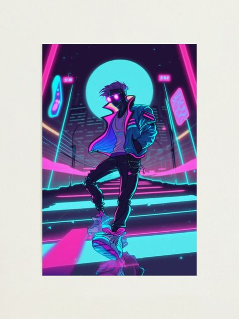 Synthwave Art 80s Style, 80s Cyberpunk, Synthwave Fashion, 80s Sci Fi, Synthwave Art, Neon Noir, Cool Guy, Futuristic Style, Retro Futuristic