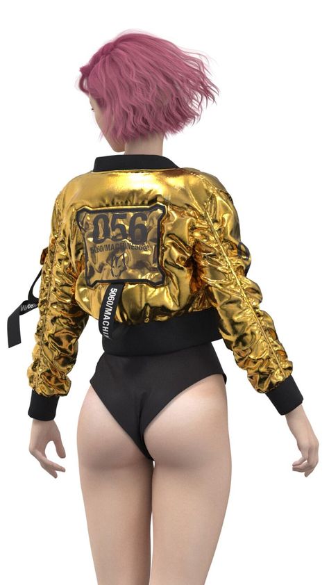 Pin on Marvelous Designer Bodysuit And Jacket Outfit, Jacket Back Design, Jacket Reference, 3d Clothes, Clo 3d, 3d Karakter, Female Jacket, Cyberpunk Girl, Cyberpunk Fashion