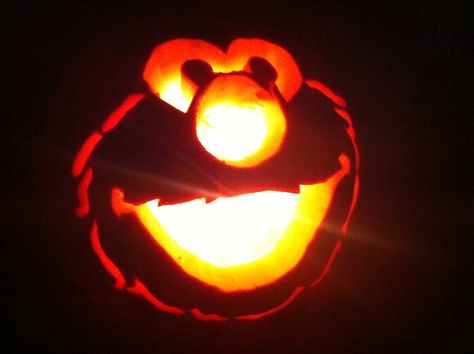 Elmo Pumpkin Carving, Elmo Pumpkin, Pumpkin Carving Ideas Easy, Jack Lantern, Easy Pumpkin Carving, Pumpkin Carving Designs, Pumpkin Carving Ideas, Halloween Pumpkins Carvings, Halloween Jack O Lanterns