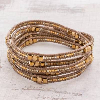 Gold Leather Wrap Bracelet, Hippie Jewelry Diy, Ankle Bracelets Diy, Bohemian Style Jewelry, Hippie Bracelets, Love Jewelry, Beaded Wrap Bracelets, Wrap Bracelets, Bohemian Bracelets