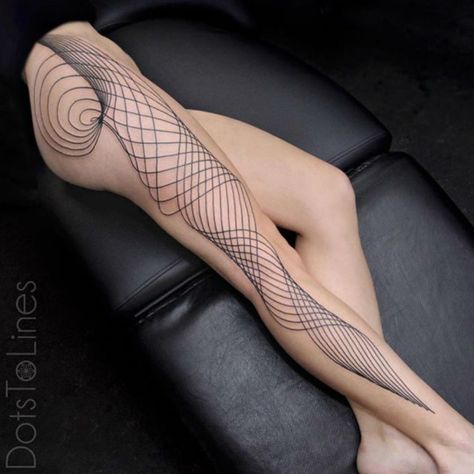 by Chaim Machlev Dots To Lines, 27 Tattoo, Mujeres Tattoo, Sacred Geometry Tattoo, Muster Tattoos, Geometry Tattoo, Samoan Tattoo, Geniale Tattoos, Women's Tattoo