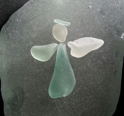 Sea Glass Angel, Beach Glass Projects, Glass Wings, Shell Ideas, Beach Glass Crafts, Sea Crafts, Beach Glass Art, Sea Glass Beach, Sea Glass Crafts