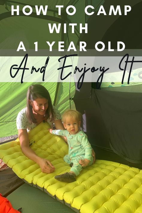 Camping With Baby In Tent, Travel With One Year Old, Camping With A One Year Old, Camping With Toddlers Hacks, Car Camping With Kids, Baby Camping Essentials, Tent Camping With Kids, Camping With Baby, How To Camp