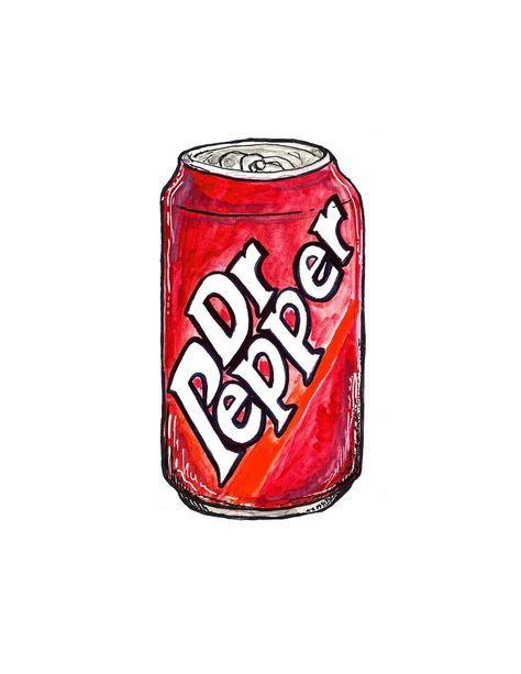 Dr Pepper Drawing, Pepper Drawing, Dr Pepper Logo, Diet Dr Pepper, Bottle Drawing, Dr Pepper Can, Gem Art, Diet Doctor, Gems Art