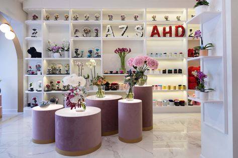 TFS• The Flower Shop • Fluo Architecture & Design Modern Flower Shop Interior Design, Flower Shop Design Interiors, Flower Shop Interiors Design, Modern Flower Shop, Flower Booth, Florist Shop Interior, Flower Shop Interiors, Flower Shop Design, Rose Flower Photos