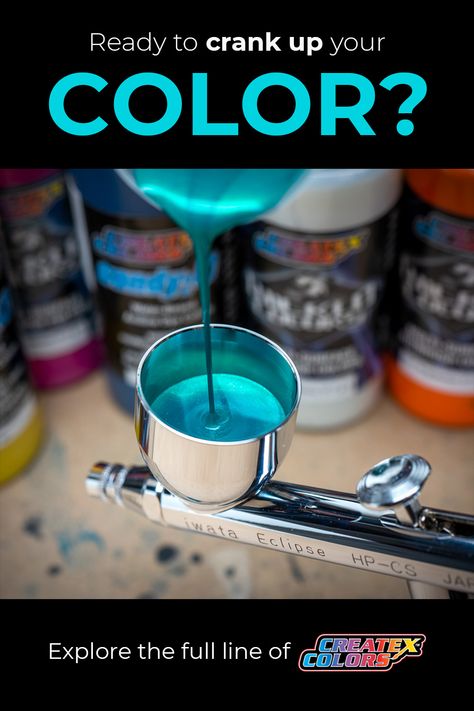 airbrush paint being poured into the fluid cup of an iwata eclipse cs gravity feed airbrush Acrylic Paint Thinner, Black Cherry Paint, Airbrushing Ideas, Color Changing Paint, Where Tattoo, Car Paint Colors, Paint Bike, Airbrush Painting, Airbrush Designs