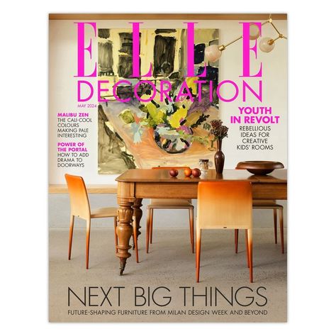 ELLE Decoration UK May 2024 cover Electronic Journal, Most Beautiful Homes, Issue Magazine, Elle Decoration, Beautiful Book Covers, Milan Design Week, Room Design Ideas, The Authority, Good Design