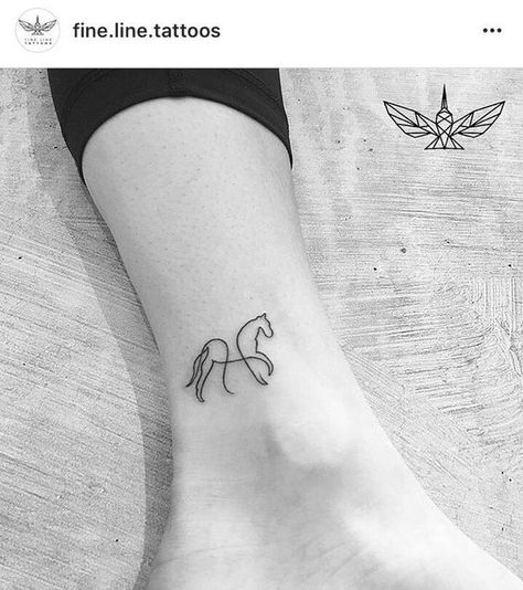 50+ Horse Tattoo ideas for the people who are believers of fate - Blurmark Little Horse Tattoo, Equestrian Tattoo Ideas, Tattoo Ideas Horse, Horse Henna, Equestrian Tattoo, Horse Tattoo Ideas, Equine Tattoo, Small Horse Tattoo, A Small Tattoo