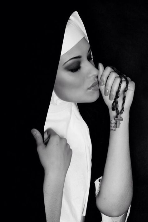 Nuns Nun Photoshoot, Bad Nun, Good Girl Gone Bad, Agnus Dei, Different Kinds Of Art, Saints And Sinners, Lil Sister, Halloween Photos, European Tour