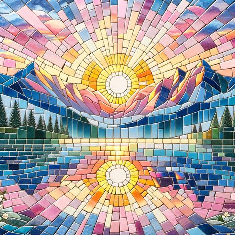 #sunrise #mosaic #artprint #design Sunrise Mosaic, Mosaic Art, Stuff To Do, Mosaic, Bible, Art Prints, Glass, On Instagram, Quick Saves