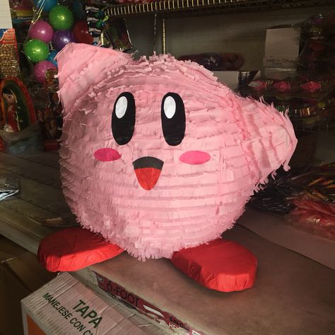 Kirby Pinata, Kirby Decorations, Kirby Party, Kirby Birthday, Piñata Ideas, Girls Birthday Party Themes, 22nd Birthday, Birthday Planning, 12th Birthday