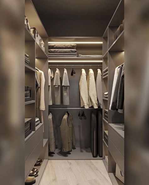 U Shaped Walk In Closet Layout, Walk In Closet Layout, Luxury Closets, Closets Design, Luxury Closets Design, Modern Closet, Closet Layout, Fitted Wardrobes, Mushroom House