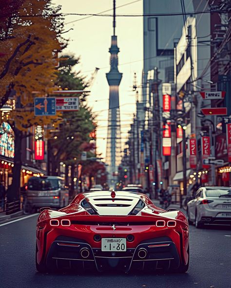 Sf90 Wallpaper, Ferrari Sf90 Stradale Wallpaper, Orange Ferrari, Ferrari Sf90 Stradale, Cars Pictures, Car Ferrari, Ferrari Sf90, Tokyo Skytree, Cars Aesthetic