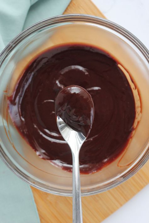 This Easy Chocolate Ganache comes together in minutes and gives you a rich and indulgent chocolate topping that is absolutely delicious. Make it stove top OR in the microwave for the perfect glaze, frosting or filling! Easy Ganache Recipe, Best Chocolate Ganache, Easy Chocolate Ganache Recipe, Easy Ganache, Ganache Recipe Easy, Glaze Frosting, Chocolate Icing Recipes, Easy Chocolate Ganache, Chocolate Ganache Recipe