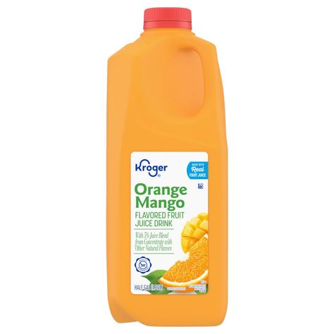 Kroger® Orange Mango From  Concentrate Flavored Fruit Juice Drink Beverages, Juice, Juice Blends Juice Blends, Mango Flavor, Juice Drinks, Fruit Juice, Natural Flavors, Juice, Mango, Fruit, Drinks