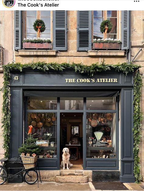 The Cooks Atelier, Beaune France, Food France, Love At Christmas, British Shop, Shop Facade, Storefront Design, About France, Retail Inspiration