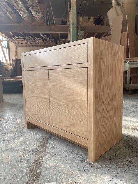 photo gallery | turnerrossa L Shaped Vanity, White Oak Vanity, 48" Vanity, Oak Vanity, Church Furniture, Painted Vanity, Oak Bathroom, Built In Cabinet, Vanity Drawers