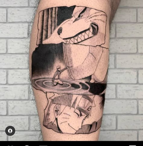 Kurama Tattoo, Naruto And Kurama, Kurama Naruto, Manga Tattoo, Naruto Tattoo, Anime Tattoo, Egyptian Tattoo, Full Sleeve Tattoos, Tattoo Design Book