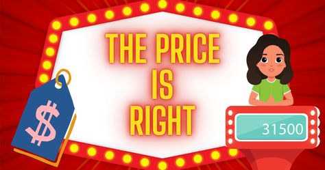 Come on Down! How to Host Your Own 'The Price is Right' with Your Grandkids Price Is Right Party Game, Price Is Right Games Parties, Price Is Right Table Decorations, Price Is Right Games For Seniors, Price Is Right Games Free Printable, Christmas Price Is Right Game, Price Is Right Christmas Game, Price Is Right Decorations, Diy Price Is Right Games