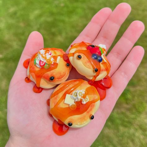 Drop is LIVE!! 🐸🥞 Link in bio. I hope you find a new friend to love 🥰 . . . . #fimo #fimocreations #fimoart #fimoclay #cuteclay #fimocreation #fimostaedtler #fimolove #frogsculpture #polymerclay #polymerclaycreations #polymerclayart #polymerclayartist #polymerclaycreation #polymerclayloves #polymerclayanimals #polymerclaysculpture #polymerclayfigurine #clayanimals #cutefrogs #frogsofinstagram #polymerclayfood #froglove #frogart #frogsofig #kawaiiclay #kawaiiart #frogstagram #myfimo #clayfrog Ferret Clay Sculpture, Flamingo Clay Art, Food Animals Clay, Clay Figurines Diy, Clay Animal Tutorial, Perry The Platypus Clay, Clay Chihuahua, Cute Frog Stuff, Polymer Clay Ideas Aesthetic